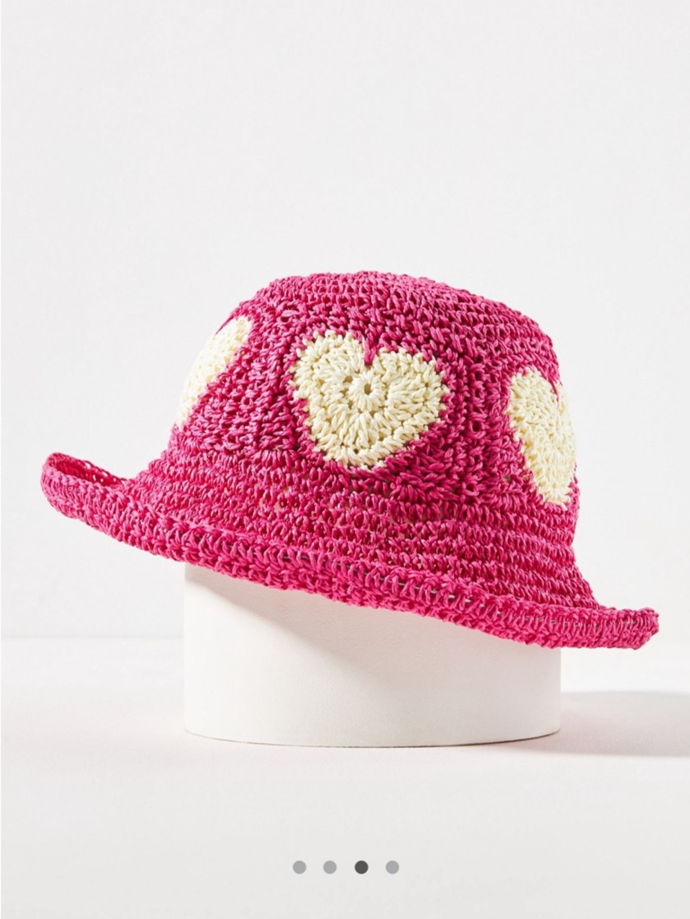 Anthropologie Heart straw hat